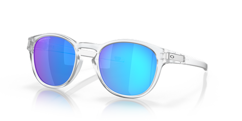 Oakley Okulary przeciwsłoneczne z polaryzacją Latch Matte Clear, Prizm Sapphire Polarized OO9265-65